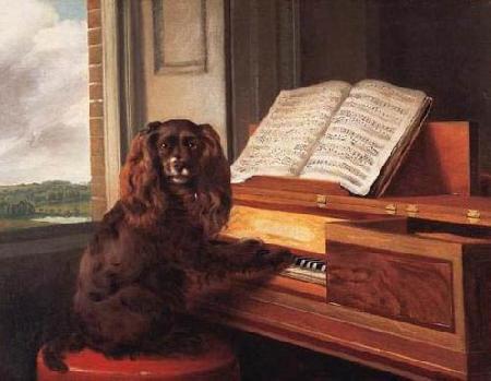 Philip Reinagle Portrait of an Extraordinary Musical Dog Sweden oil painting art